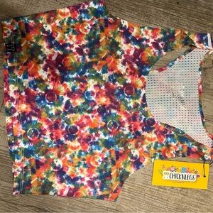 ChicknLegs Colorful Tie-Dye Crop Tank Top